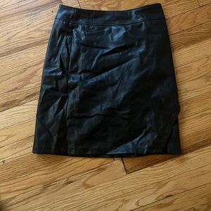 Loft leather skirt